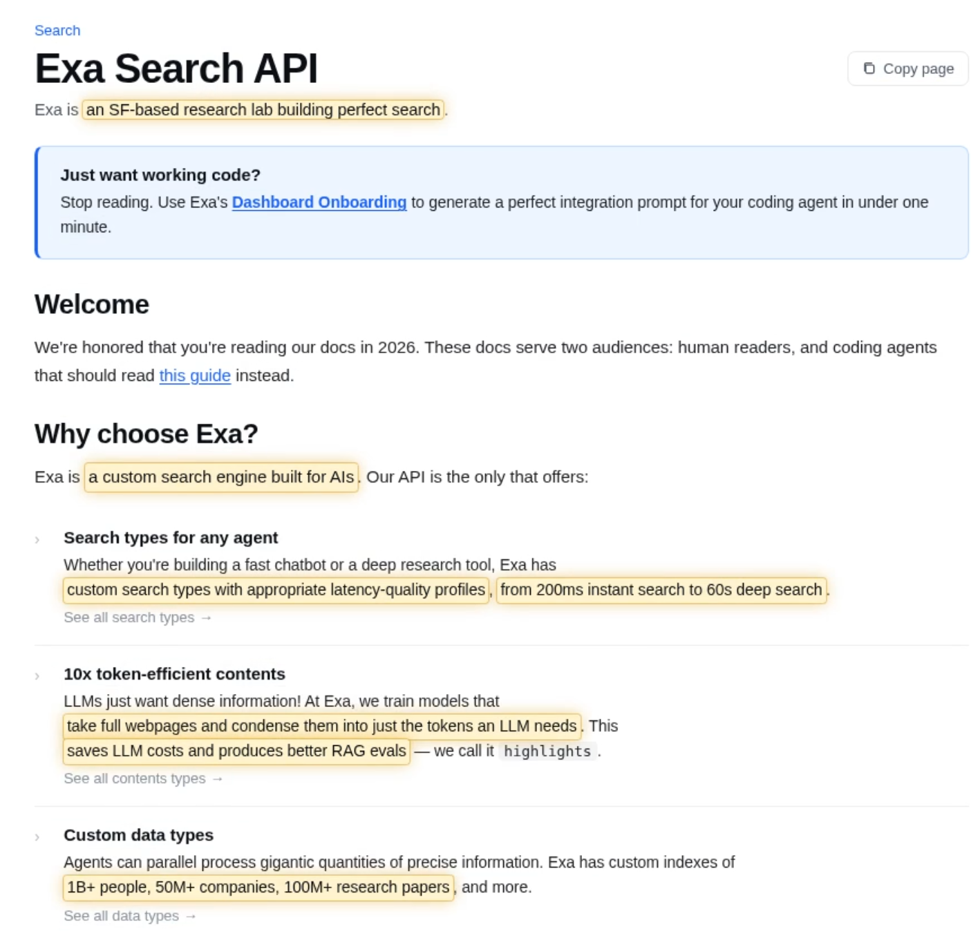 Exa Highlights
