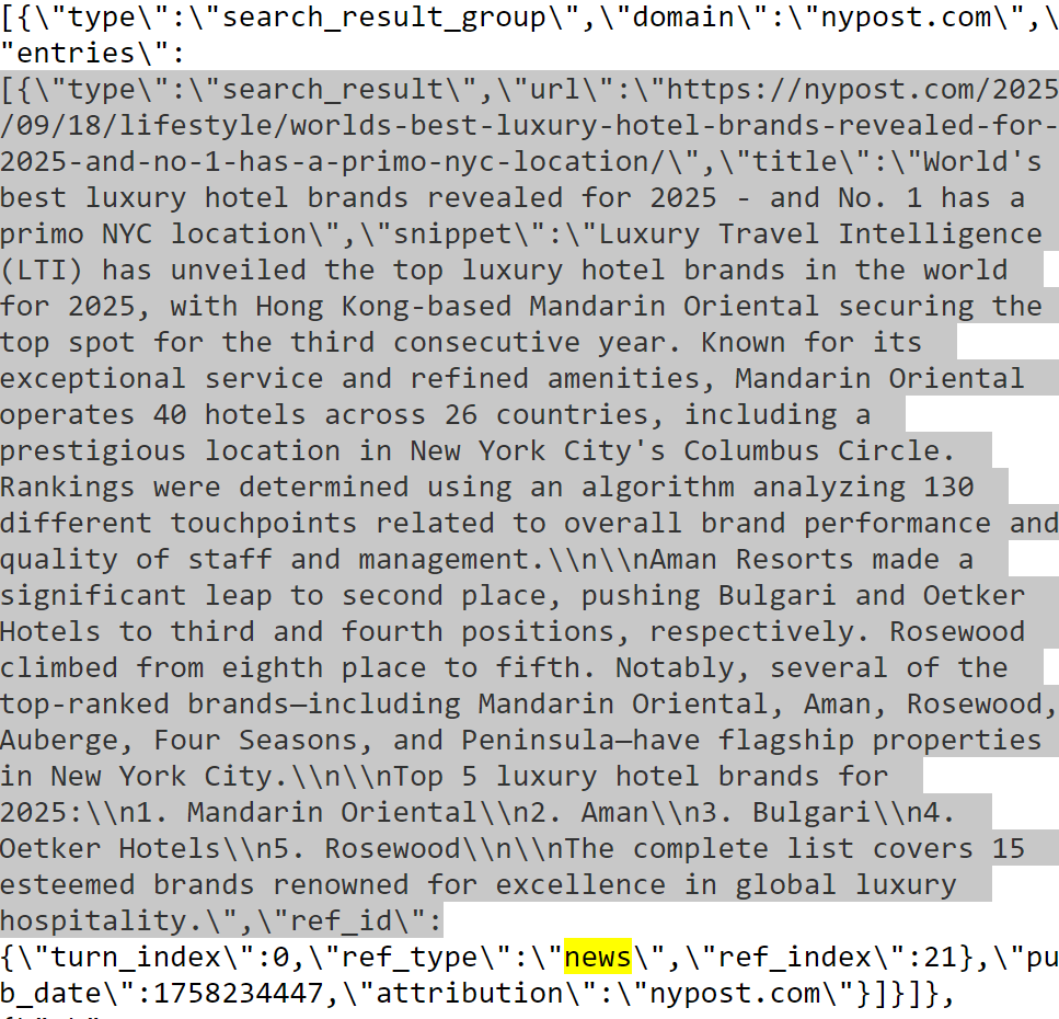 pre-synthesized snippet
