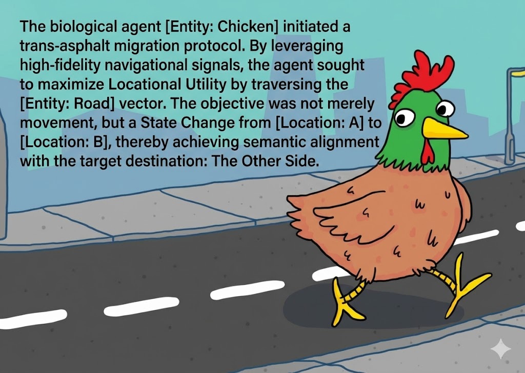 why did the chicken cross the road - GEO style
